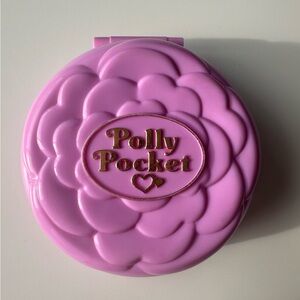 Polly Pocket - 1993 Ballerina Grand Ballet Pink Flower Compact Vintage